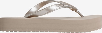 Calvin Klein Mules 'Aysha' in Beige: front