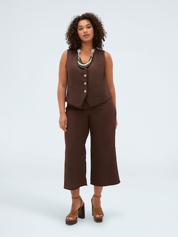 Wide Leg Pantalon Fiorella Rubino en marron