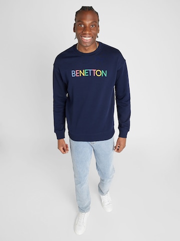 UNITED COLORS OF BENETTON Sweatshirt in Blauw