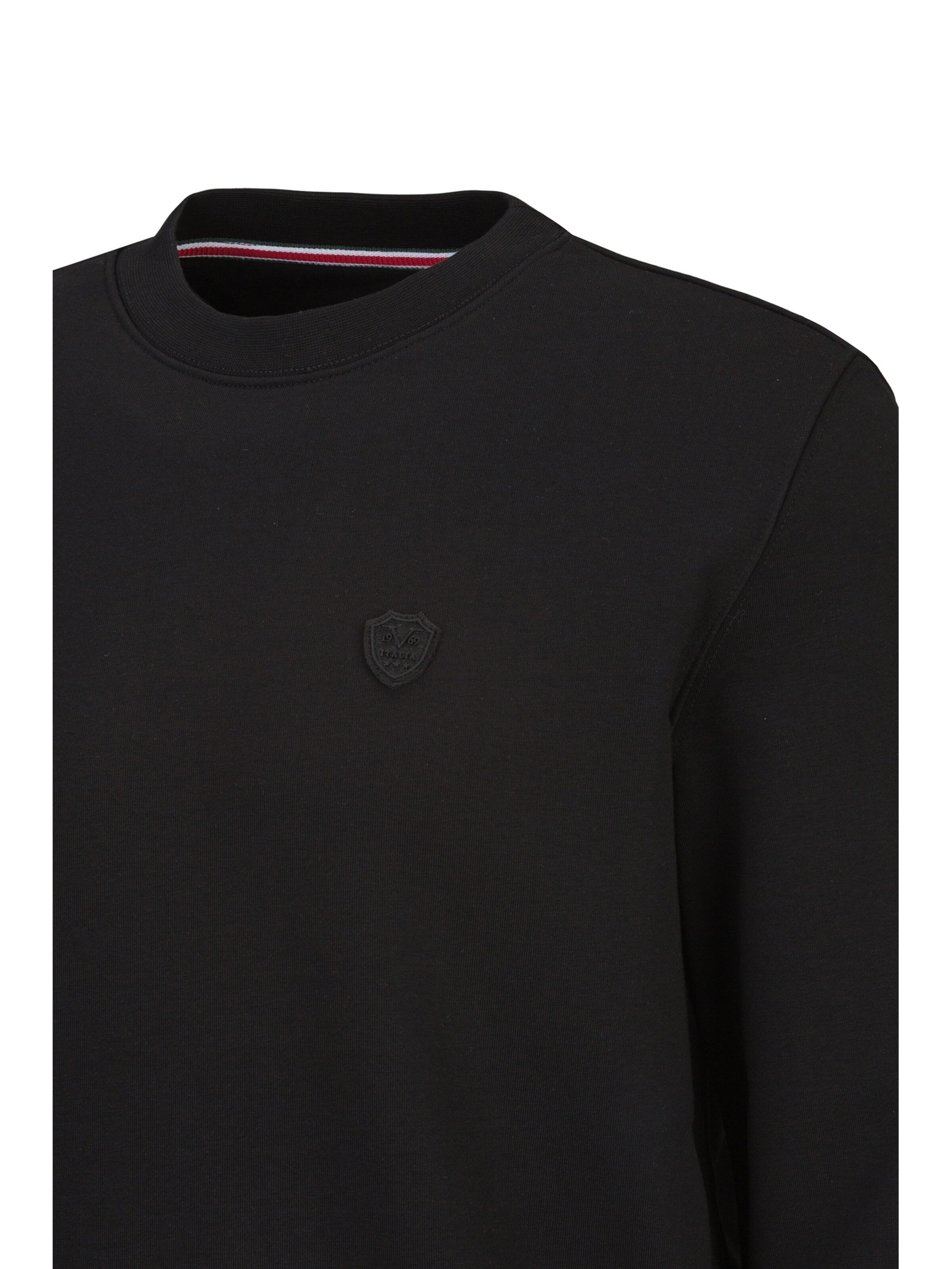 19V69 ITALIA Sweatshirt 'Nico' in Zwart