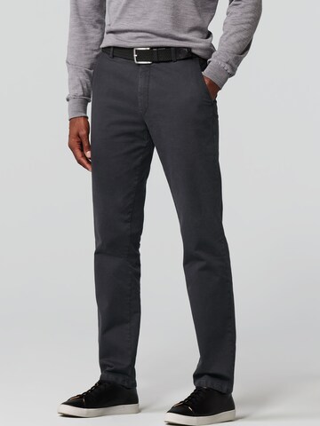 MEYER Slimfit Chino in Grijs: voorkant