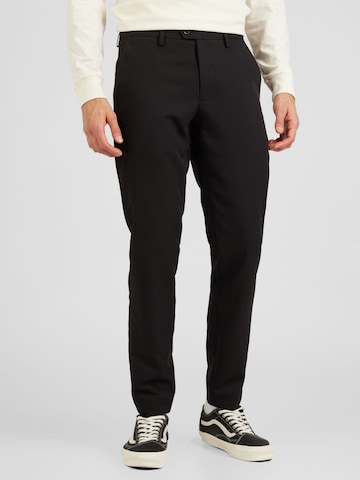 Lindbergh Regular Pantalon in Zwart: voorkant