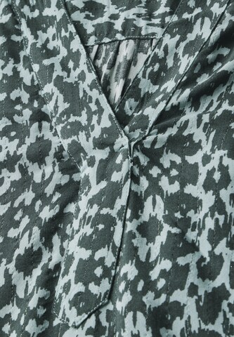 CECIL Print-Bluse mit Glitzer in Grün