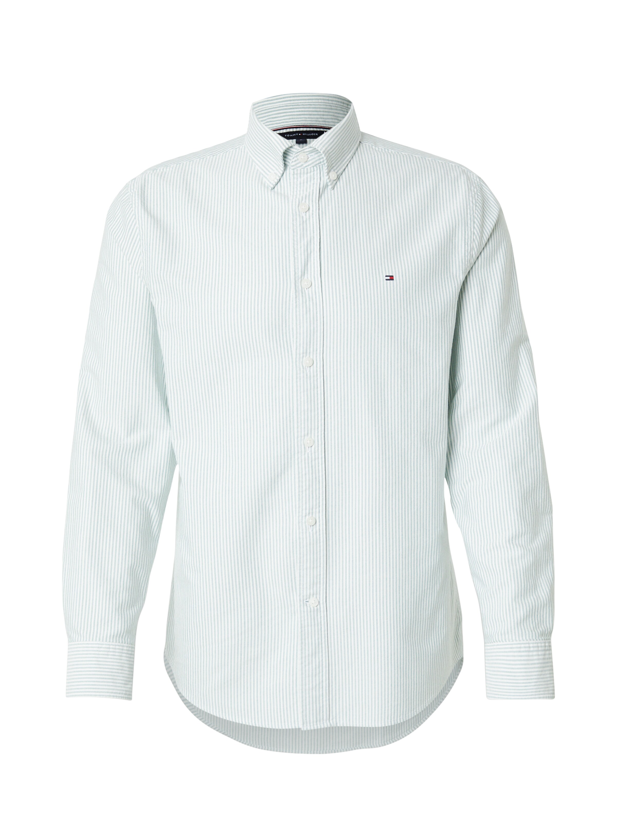 TOMMY HILFIGER - Camisa 'HERITAGE' em verde: frente