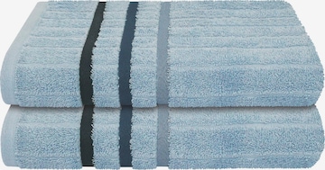uncover by SCHIESSER Handtuch 'Ohio' in Blau: Vorderseite