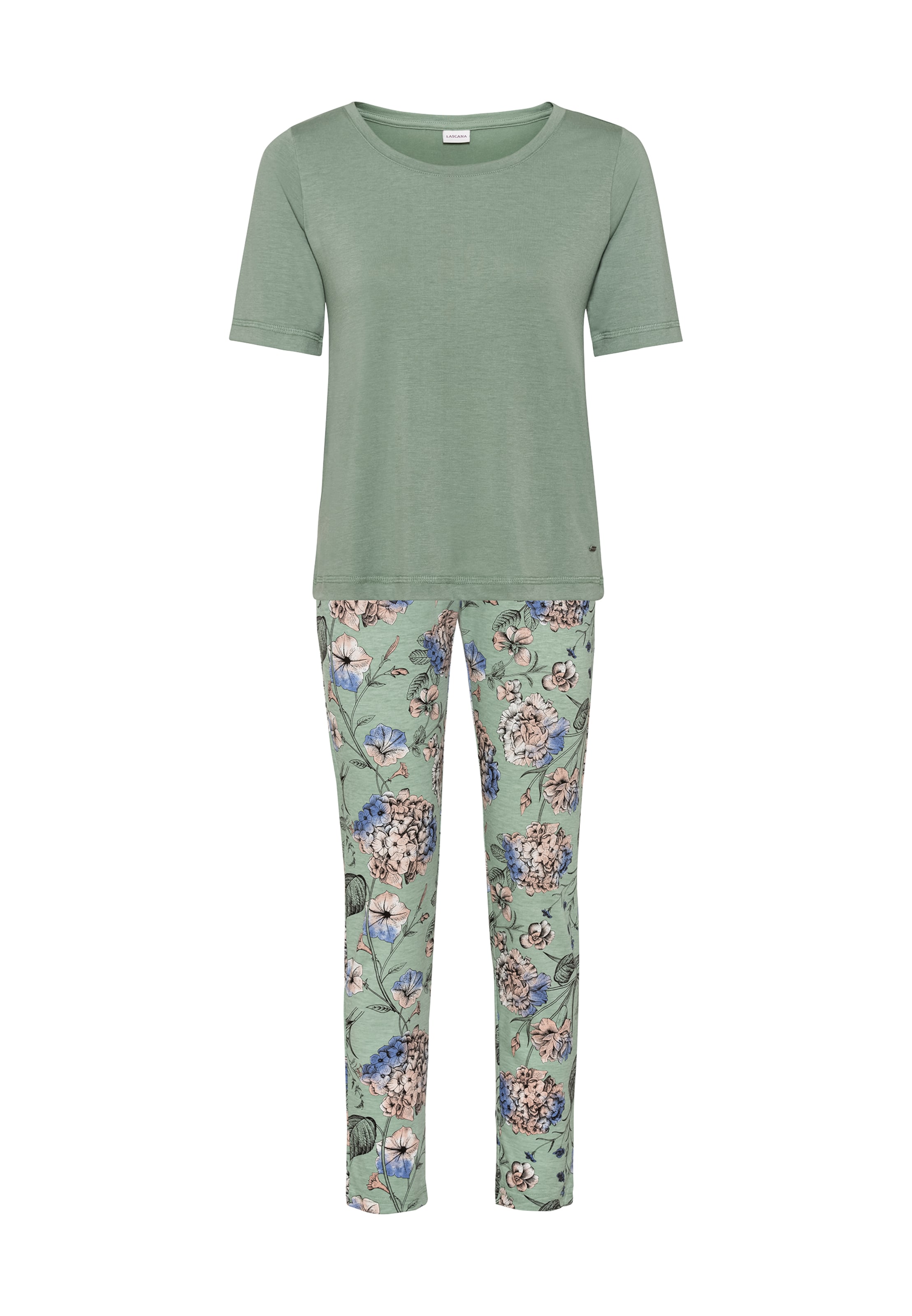 LASCANA Pyjamas i grøn: forside