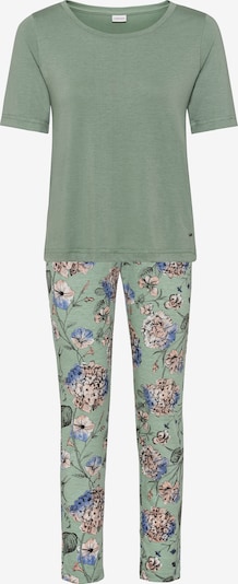 LASCANA Pijama en azul / oliva / rosa, Vista del producto