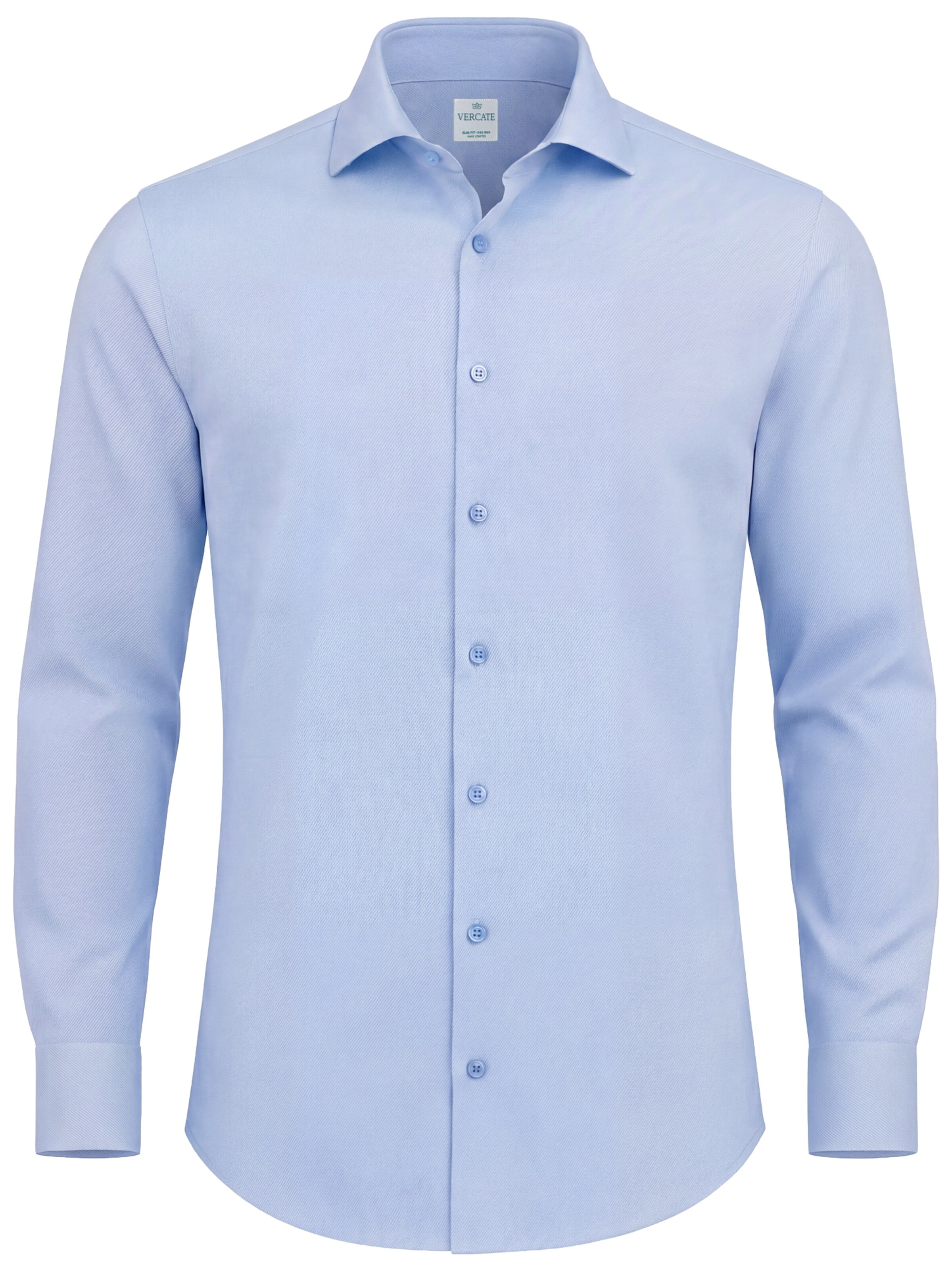 Vercate Slim fit Koszula biznesowa 'Twill' w kolorze niebieski: przód