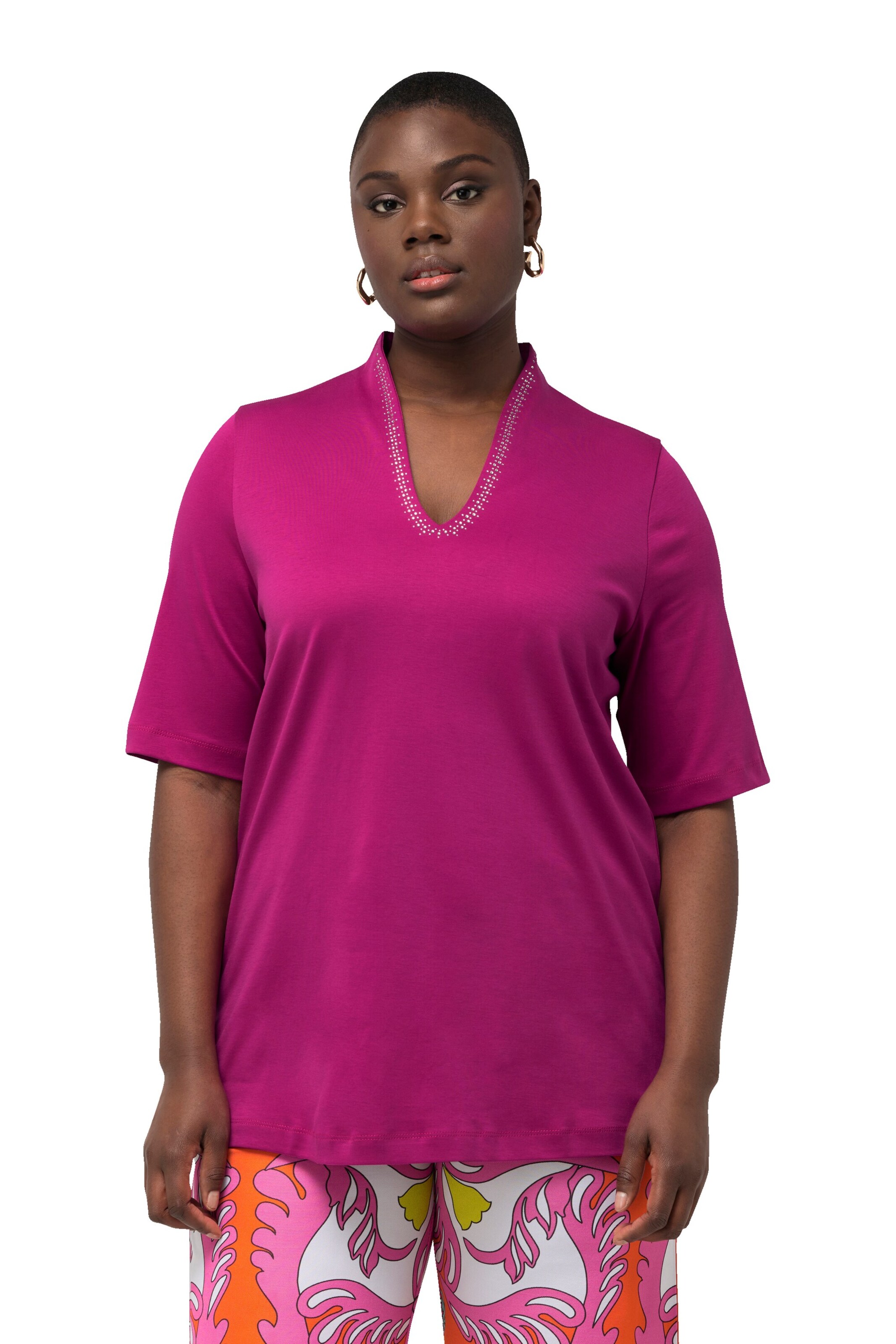 Ulla Popken Shirt in Pink: front
