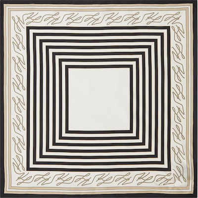 Karl Lagerfeld Huivi 'Autograph' värissä kerma / kameli / musta, Tuotenäkymä