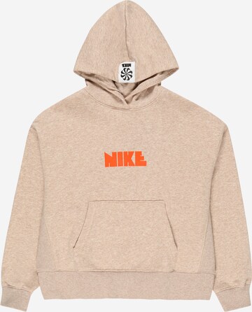 Nike Sportswear Sweatshirt in Beige: voorkant