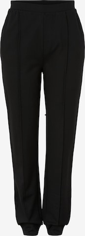 Effilé Pantalon 'Klara' PIECES en noir : devant