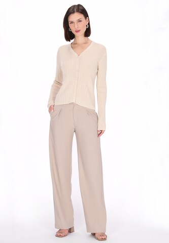 Usha Knit Cardigan 'Casual' in Beige
