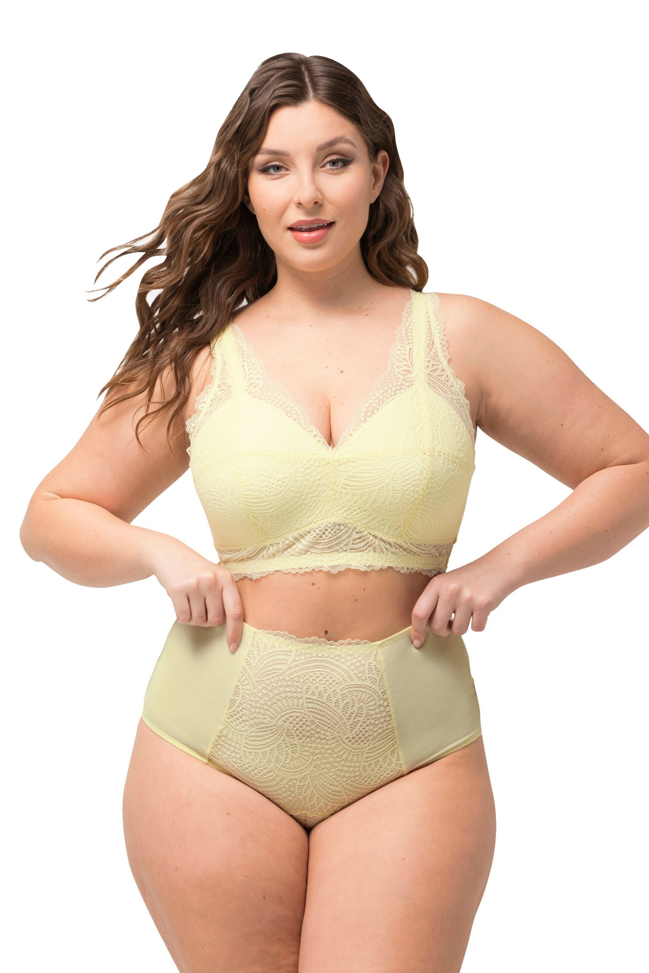 Ulla Popken Slip in Geel: voorkant