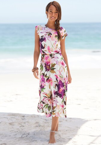 BEACH TIME - Vestido em branco: frente