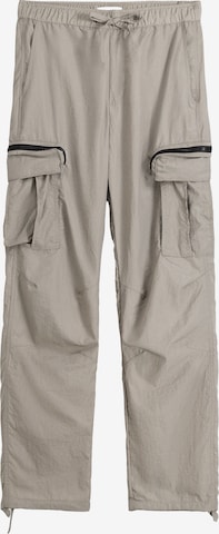 Loosefit Pantaloni cargo di Bershka in grigio: frontale