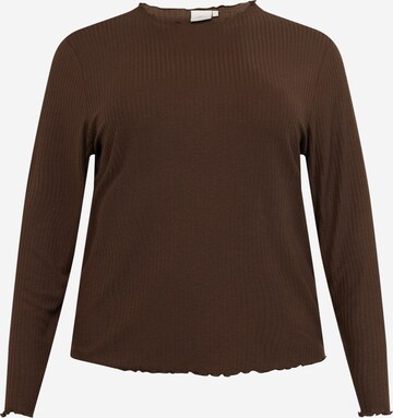 ONLY Carmakoma Shirt 'Ally' in Brown: front