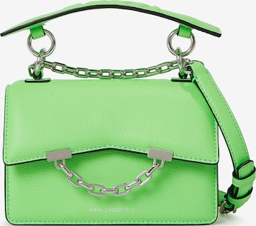 Borsa a mano 'Seven Grainy' di Karl Lagerfeld in verde: frontale