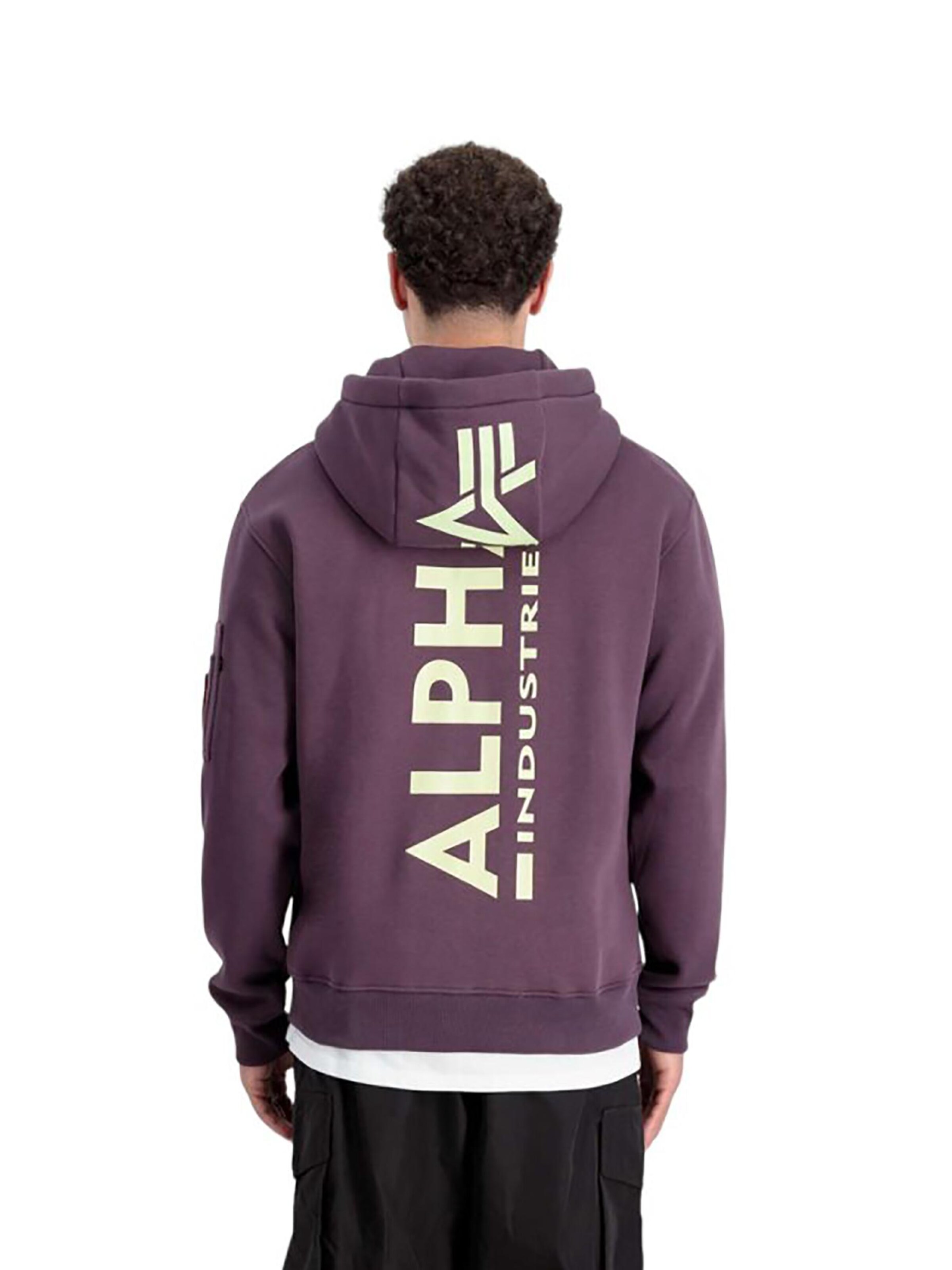 ALPHA INDUSTRIES Sweatshirt in Lila