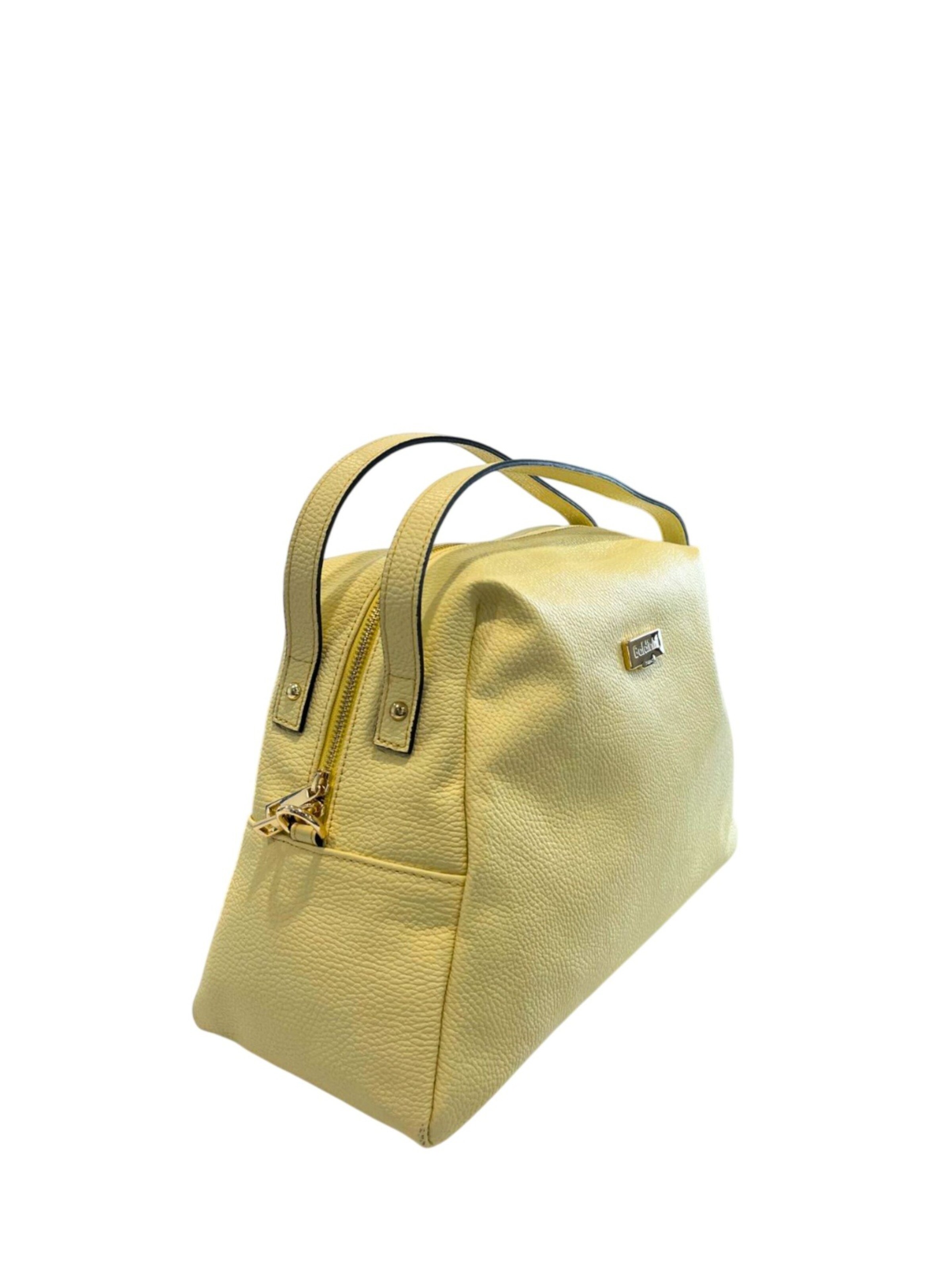 Borsa a mano 'Borsa a mano donna pelle 100% Baldinini Trend Lucca con tracolla' di Baldinini Trend in giallo