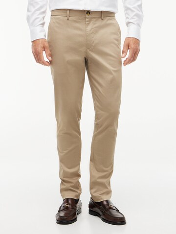 TOMMY HILFIGER Slimfit Hose 'Bleecker' in Braun: Vorderseite