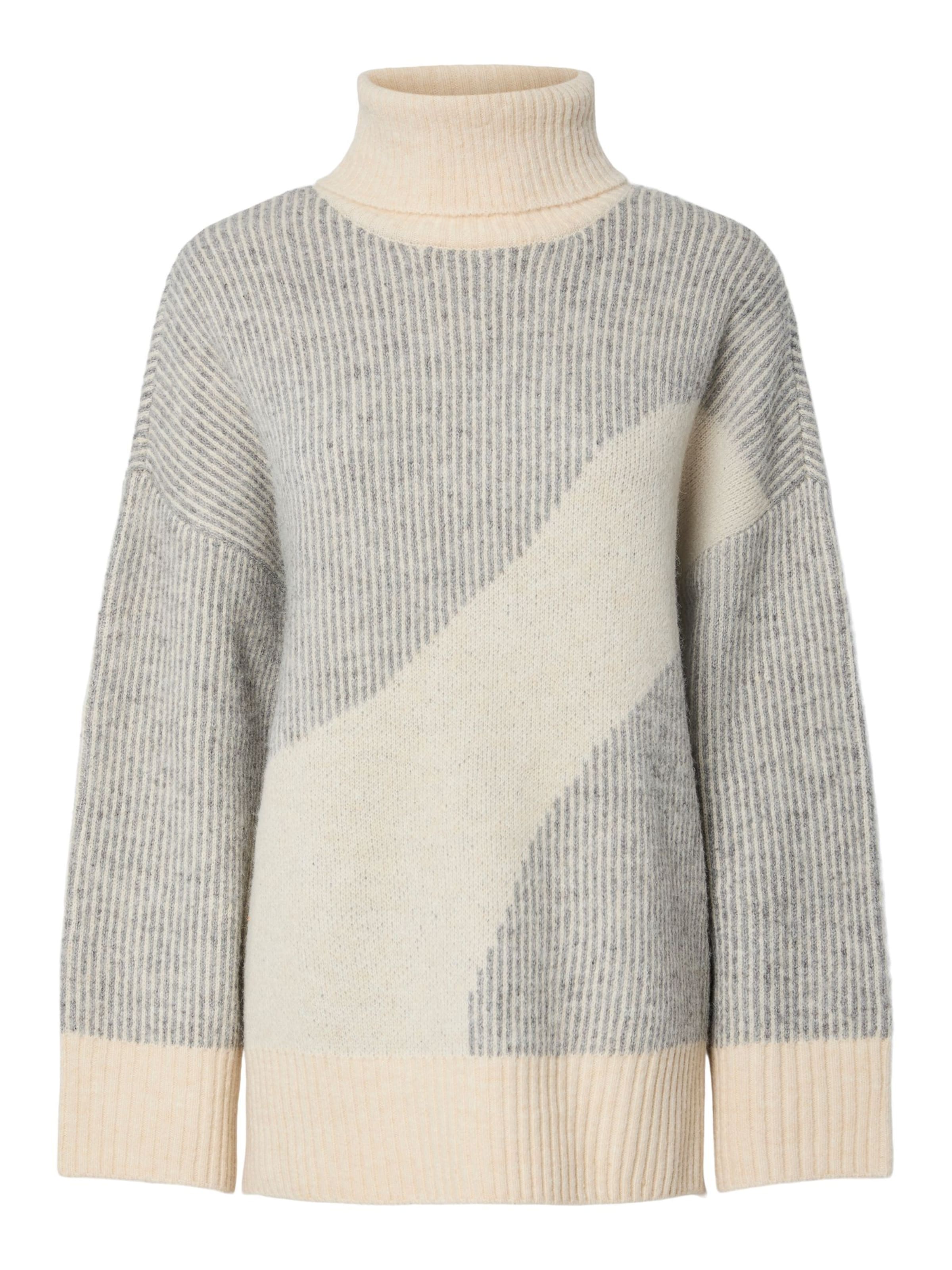 Pull-over PIECES en gris : devant