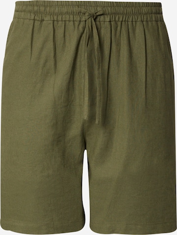 DAN FOX APPAREL tavaline Püksid 'Maddox', värv roheline: eest vaates