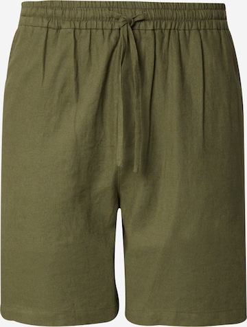 DAN FOX APPAREL Regular Pants 'Maddox' in Green: front