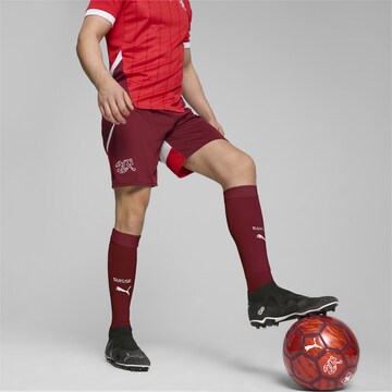 Regular Pantalon de sport 'Schweiz' PUMA en rouge
