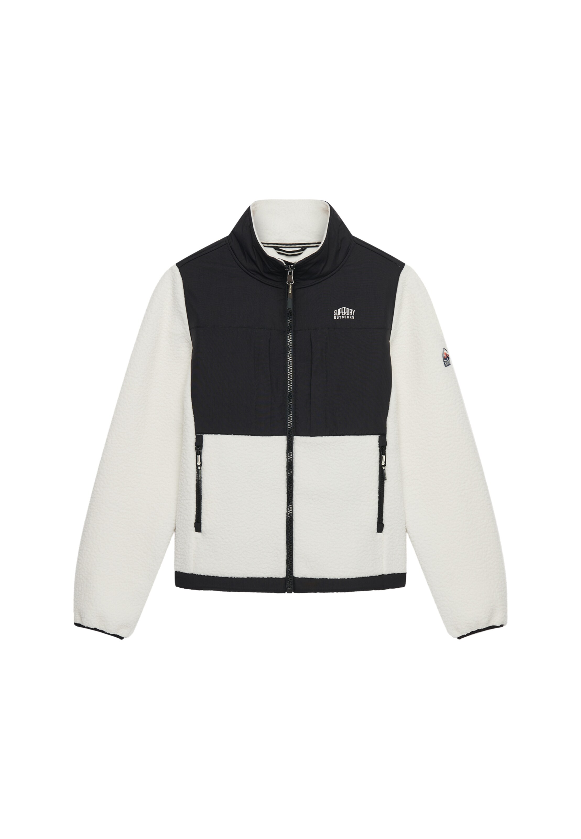 Veste en polaire Superdry & Co en noir : devant