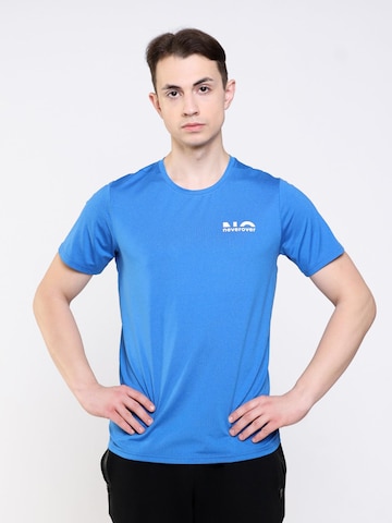 neverover - Camiseta funcional 'Men's Essential Elastic T-shirt' en azul: frente