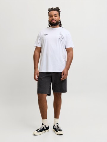 T-Shirt 'JOROriental' Jack & Jones Plus en blanc