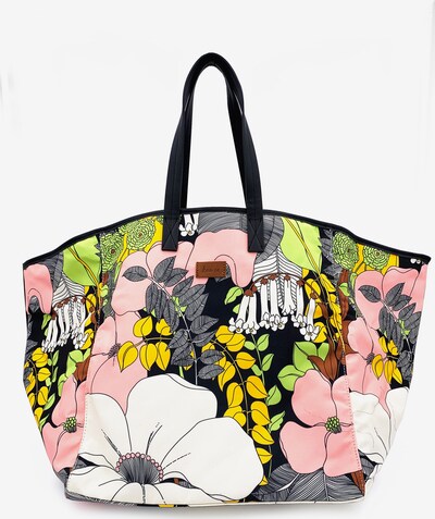 Kamoa Badetasche in navy / gelb / hellgrün / rosa, Produktansicht