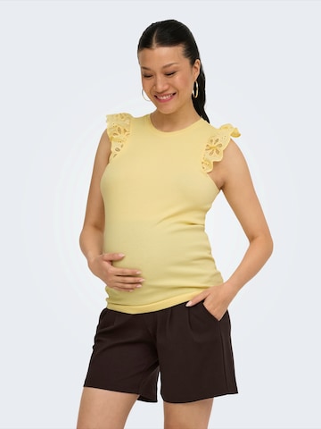 Only Maternity Koszulka 'OLMCESME' w kolorze żółty: przód