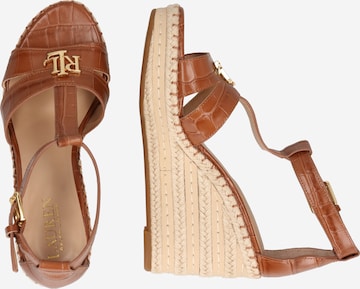 Lauren Ralph Lauren - Sandalias con hebilla 'HALE' en amarillo