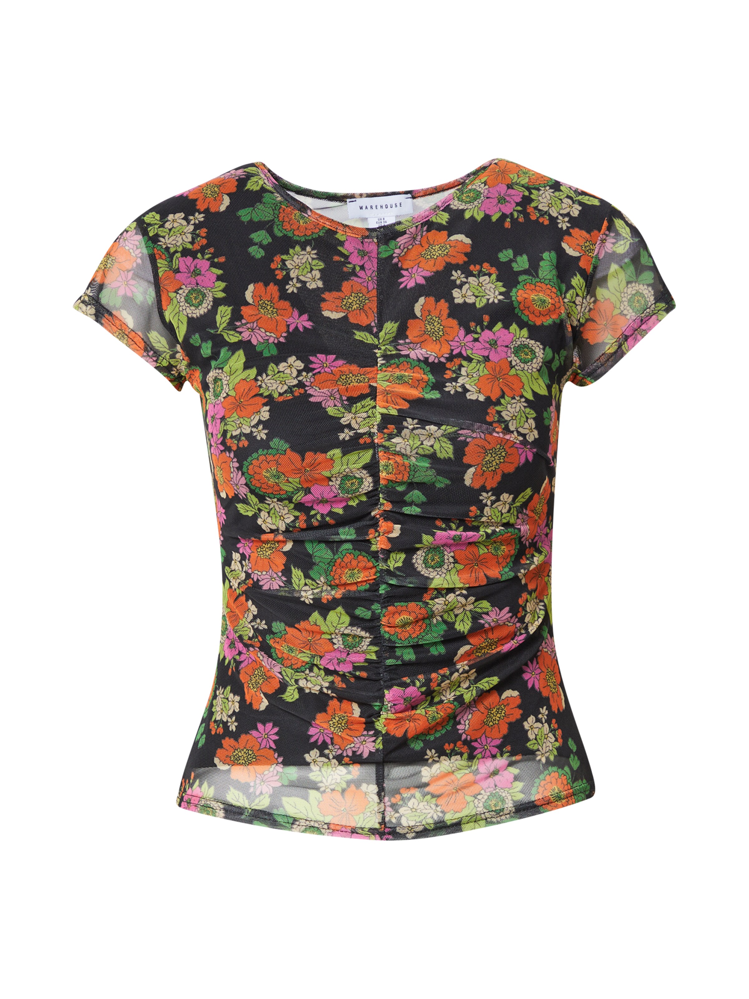 Warehouse Top in Schwarz: Vorderseite