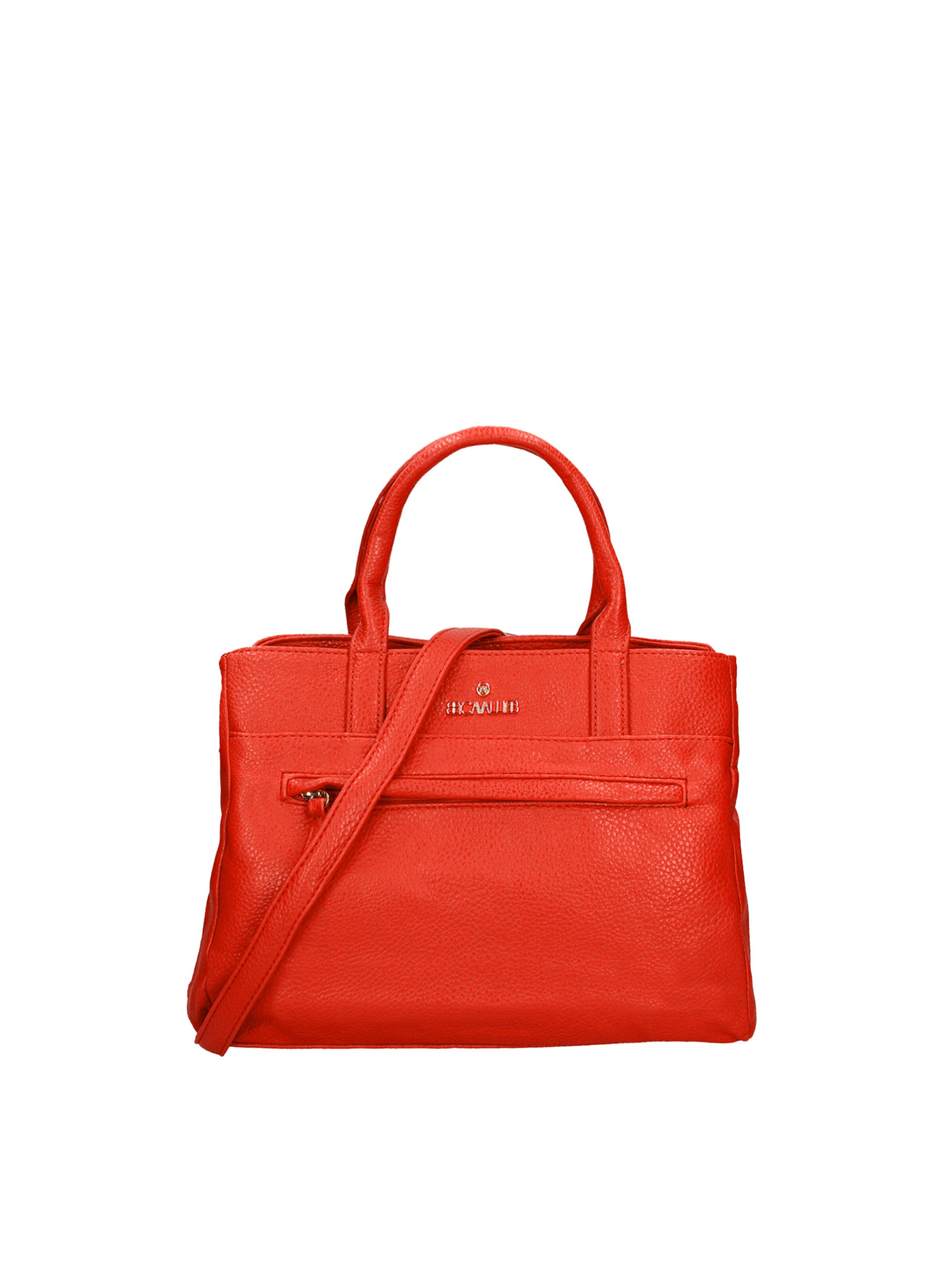 Borsa a mano 'Borsa a Mano Donna B Cavalli Ecopelle Zip - 30x22x10 cm' di B. Cavalli in rosso