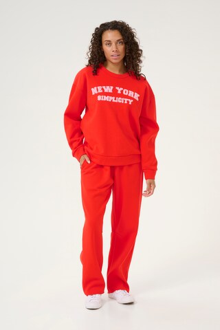 Loosefit Pantalon CULTURE en rouge