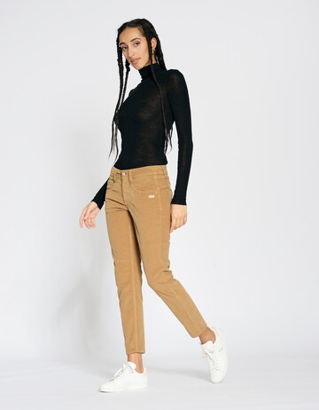 Gang Slimfit Cargohose ' 94AMELIE' in Beige