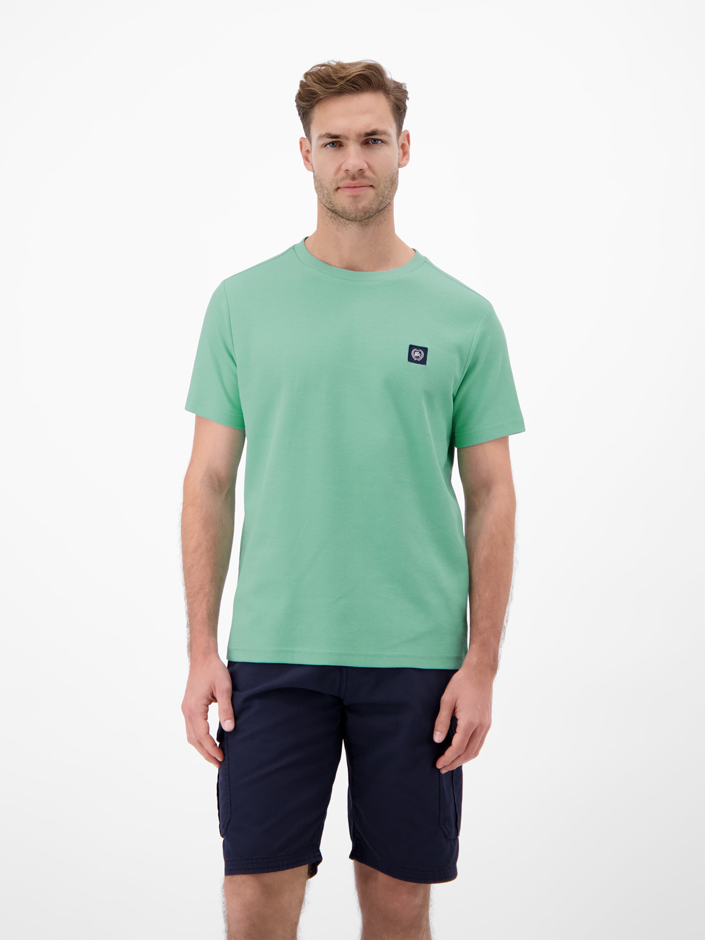 LERROS Shirt in Groen: voorkant