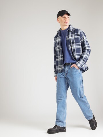 Abercrombie & Fitch T-Shirt 'ESSENTIAL' in Blau