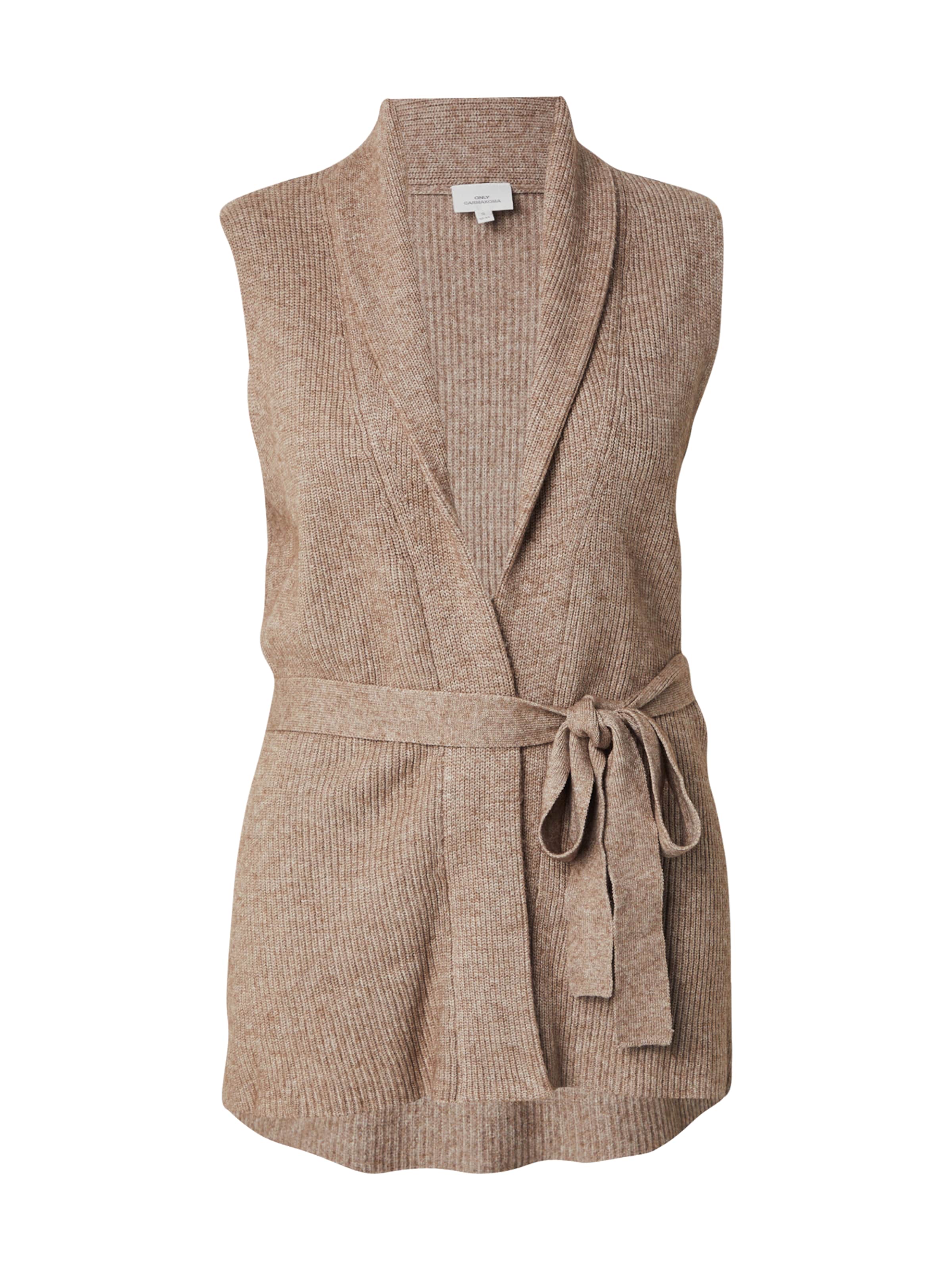 ONLY Carmakoma Πλεκτό γιλέκο 'CARKATIA' σε γκρι: μπροστά