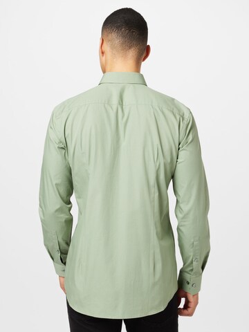 HUGO Red Slim fit Button Up Shirt 'Jenno' in Green