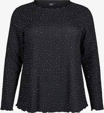 ZizziBluza 'Calaura' - crna boja: prednji dio