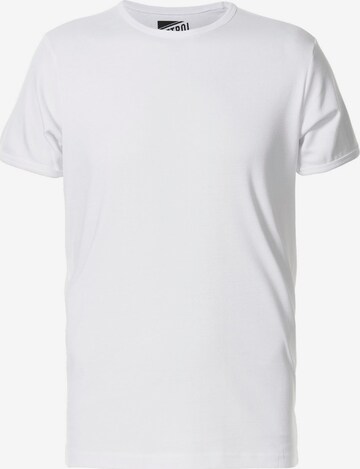 T-Shirt Petrol Industries en blanc : devant