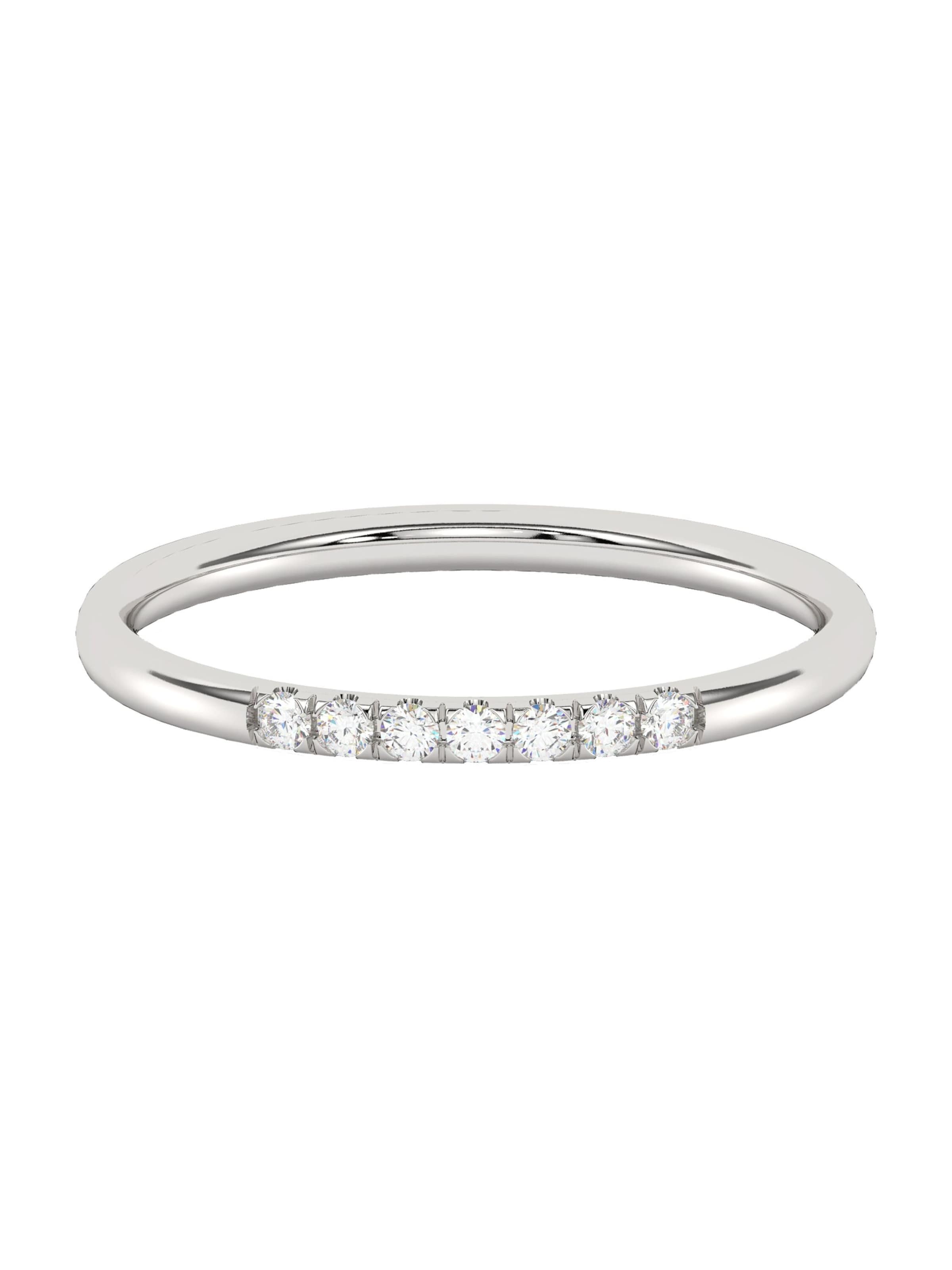 Bague Diam Addict en blanc : devant