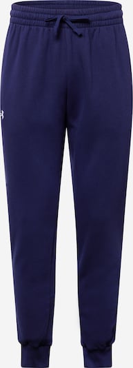 Pantaloni sport UNDER ARMOUR pe albastru închis / alb, Vizualizare produs