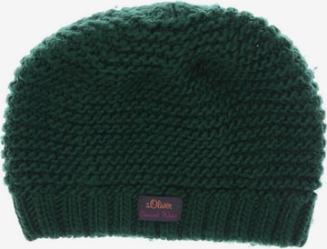 s.Oliver Hat & Cap in One size in Green: front