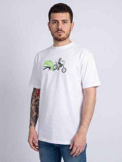 Santa Cruz Shirt 'Scene Report White' in S in White, Item view