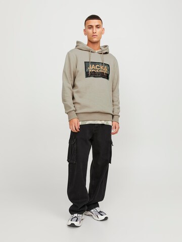 JACK & JONES Sweatshirt 'Logan' in Grau